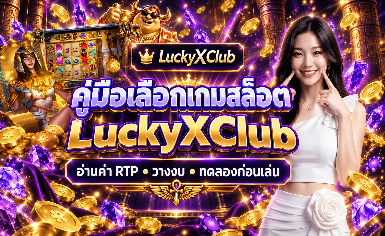 LuckyXClub คู่มือเลือกเกมสล็อต อ่าน RTP และวางงบ
